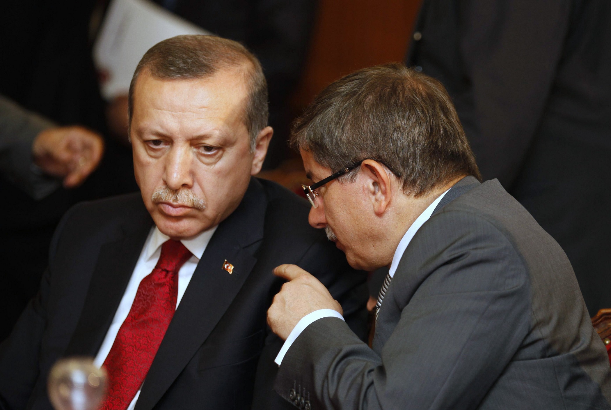 Erdogan et Davutoglu. D. R.